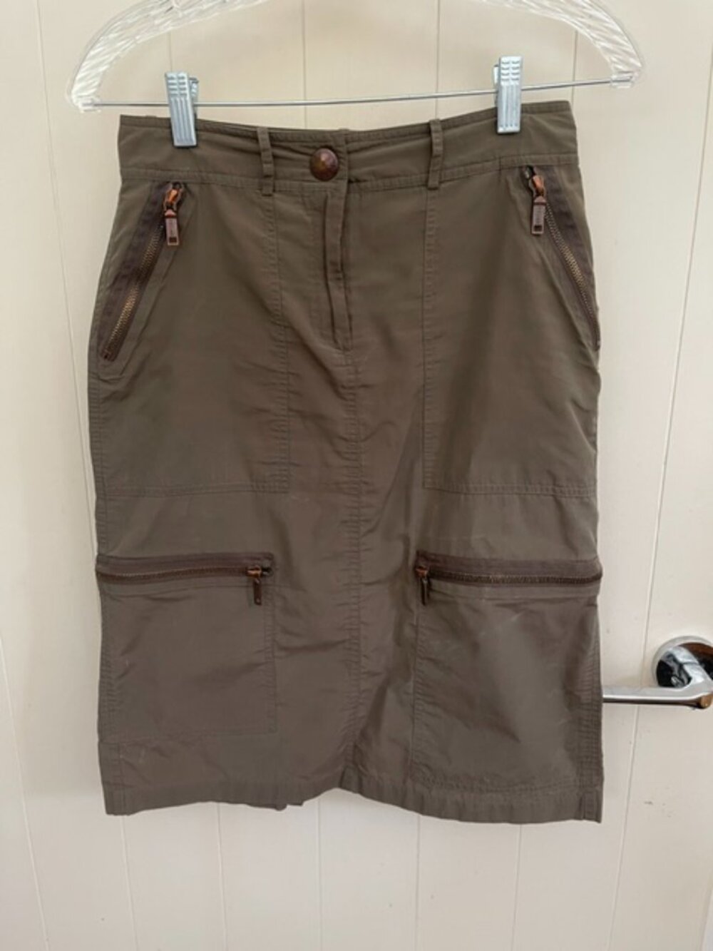 Celine green loden color Pencil Skirt, size 36
